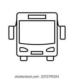 bus icon. Element of navigator signs for mobile concept and web apps. Thin line icon for website design and development, app development. Premium icon on white background
