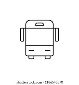 bus icon. Element of transportation icon for mobile concept and web apps. Thin line bus icon can be used for web and mobile