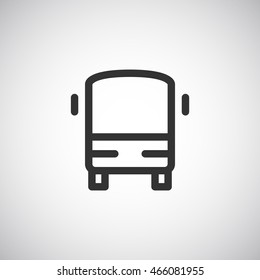  bus icon flat .