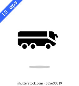  bus icon flat .