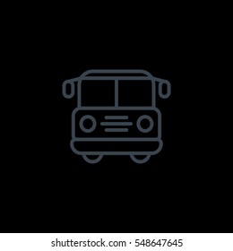  bus icon flat.