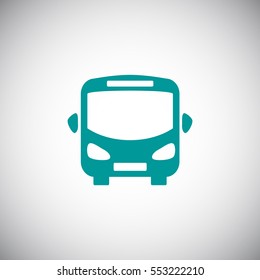  bus icon flat .