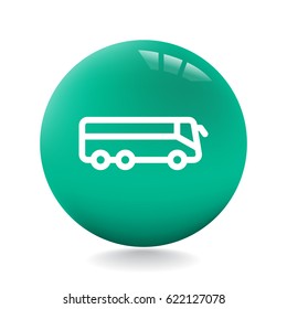  bus icon flat .