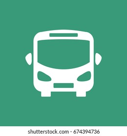  bus icon flat .