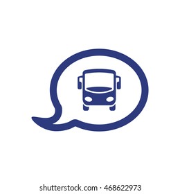 Bus icon. Flat design.