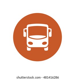 Bus icon. Flat design.