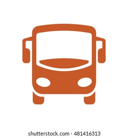 Bus icon. Flat design.