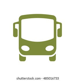 Bus icon. Flat design.