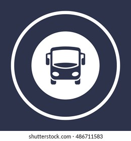 Bus icon. Flat design.