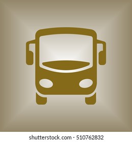 Bus icon. Flat design.