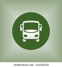 Bus icon. Flat design.