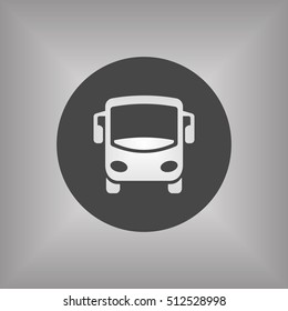 Bus icon. Flat design.