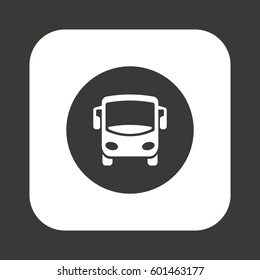 Bus icon. Flat design.