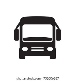 Bus icon. Flat design.