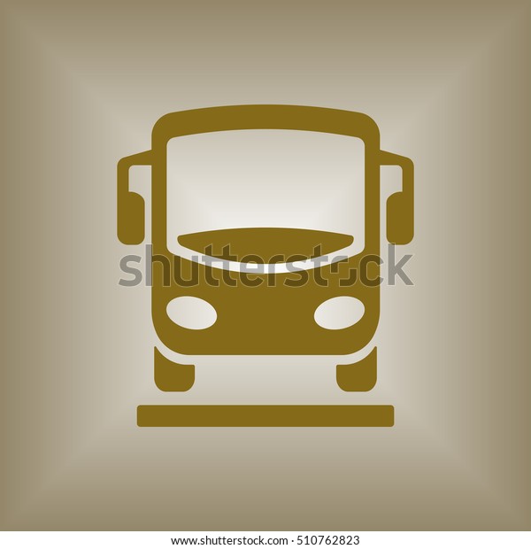 Bus icon. Flat
design.