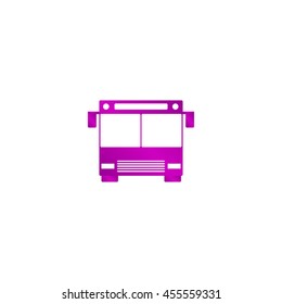Bus icon Flat design style eps 10
