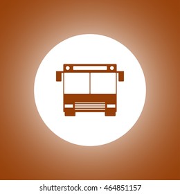 Bus icon Flat design style eps 10