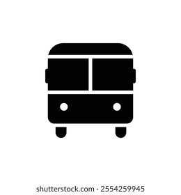 Bus icon Flat line illustration