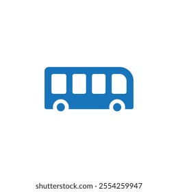 Bus icon Flat line illustration