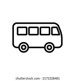 bus icon flat style trendy stylist simple