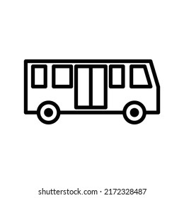 bus icon flat style trendy stylist simple