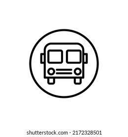 bus icon flat style trendy stylist simple