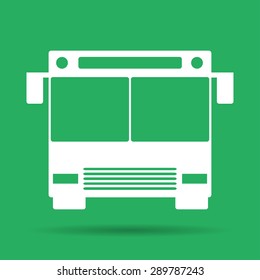 Bus icon Flat vector illustrator Eps 10