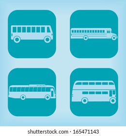 Bus icon - four variations