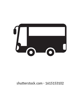 bus icon, glyph style design