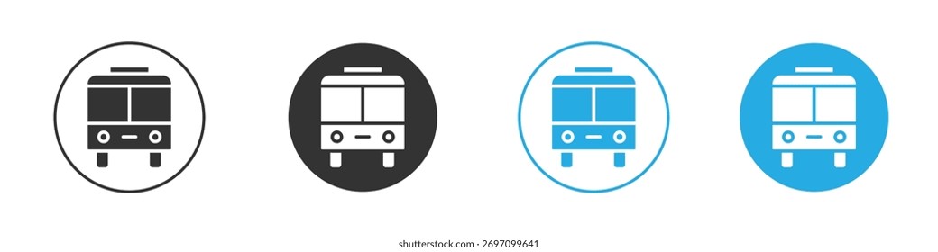 Icono de autobús. Plantilla de diseño de iconos gráficos
