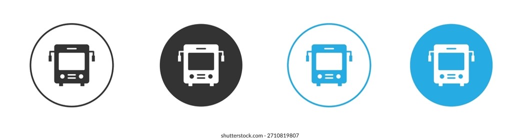 Icono de autobús. Plantilla de diseño de iconos gráficos