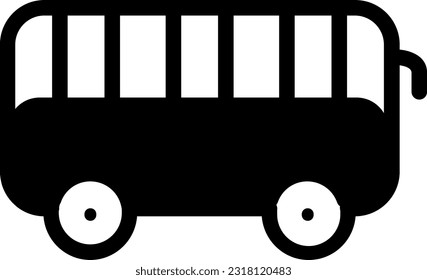 Bus Icon: A graphical representation symbolizing a bus, commonly used to represent public transportation services