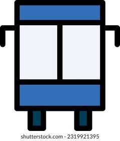 Bus Icon: A graphical representation symbolizing a bus, commonly used to represent public transportation services