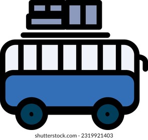 Bus Icon: A graphical representation symbolizing a bus, commonly used to represent public transportation services