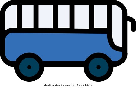 Bus Icon: A graphical representation symbolizing a bus, commonly used to represent public transportation services