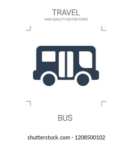 bus icon. high quality filled bus icon on white background. from travel collection flat trendy vector bus symbol. use for web and mobile