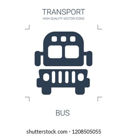 bus icon. high quality filled bus icon on white background. from transport collection flat trendy vector bus symbol. use for web and mobile