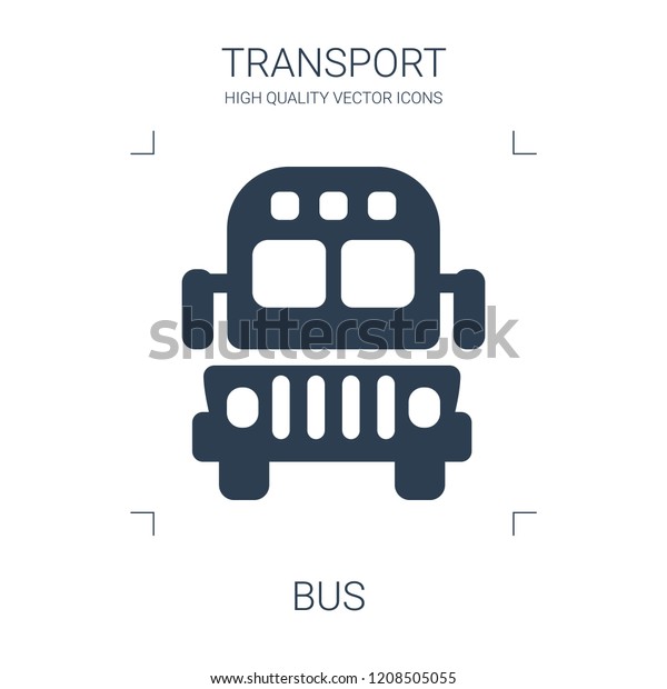 bus icon. high quality filled bus icon on white\
background. from transport collection flat trendy vector bus\
symbol. use for web and\
mobile