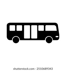 Icono del autobús ilustrado en el fondo