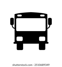 Icono del autobús ilustrado en el fondo