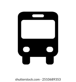 Icono del autobús ilustrado en el fondo
