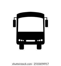 Bus icon illustrated on background