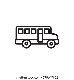 bus icon illustration isolated vector sign symbol