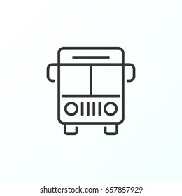 Bus  icon illustration isolated vector sign symbol