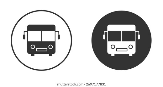 Bus icon illustration. Pixel vector graphics - Vector.