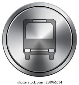 Bus icon. Internet button on white background. EPS10 Vector. 