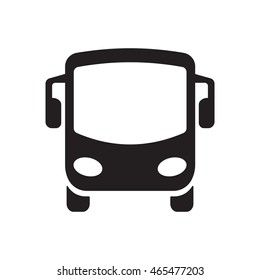 Bus    icon,  isolated. Flat  design.