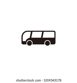 Bus icon isolated on white background