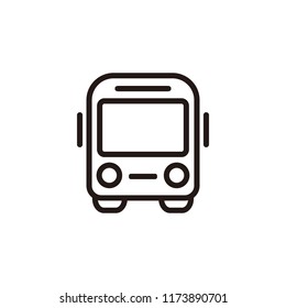 Bus icon isolated on white background