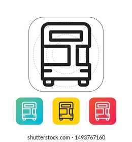 bus icon isolated on white background.